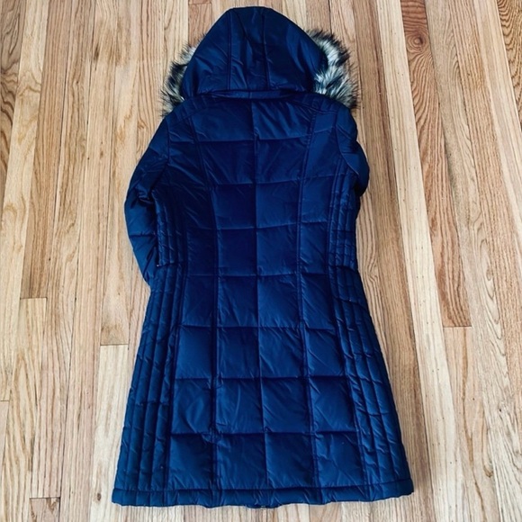 Michael Kors navy long puffer jacket women’s size XS - Picture 9 of 10